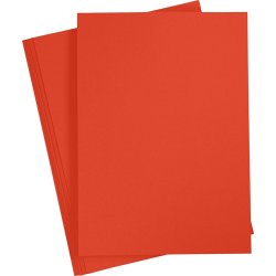 Paper Concept Karton, A4, 180g, 20 ark, postrød