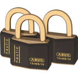 ABUS hængelås T84MB/30 mm - 3 stk enslukkende