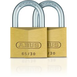 Hänglås ABUS 65/30 mm 2 stycken