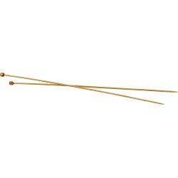 Strikkepinde, nr. 3, L: 35 cm, bambus