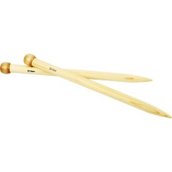 Strikkepinde, nr. 20, L: 35 cm, bambus