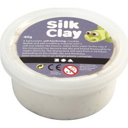 Modellera Silk Clay 40g vit