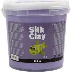 Silk Clay Modellervoks, 650 g, lilla