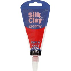 Silk Clay Creamy Modellervoks, 35 ml, rød