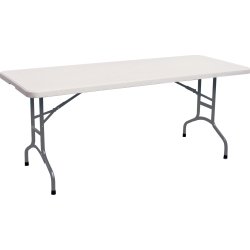 Park fällbara bord L150xB76xH74 cm, vitt/grått
