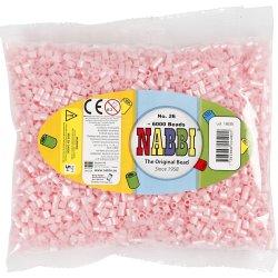 Nabbi Rørperler, 6000 stk, rosa perlemor (26)