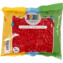 Nabbi Rørperler, 6000 stk, rød (57)