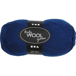 Babygarn 14/4 50g mörkblått