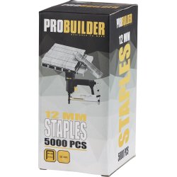 Probuilder klammer t/hæftepistol, 12 mm, 5000 stk.