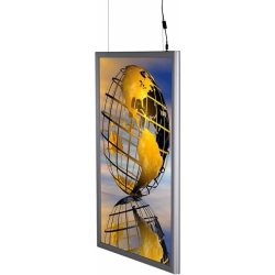 Snäppram Dubbelsidig LED A1 Vertikal