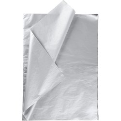 Silkespapper 50x70 cm 14g 25 ark silver