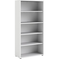 BudgetLine reol med 5 rum, hvid