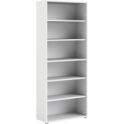 BudgetLine reol med 6 rum, hvid