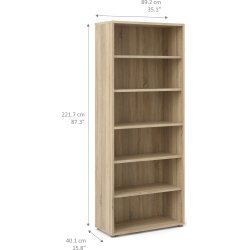 BudgetLine reol med 6 rum, eg