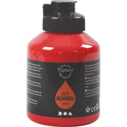 Pigment Kunstnermaling, 500 ml, cadmium red