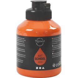 Pigment Kunstnermaling, 500 ml, orange