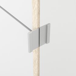 Coreline Skoskab m 4 klaplåger og skab, eg/hvid