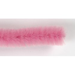 Chenille Piberensere 6 mm, pink, 50 stk