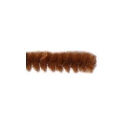 Chenille Piberensere 6 mm, brun, 50 stk
