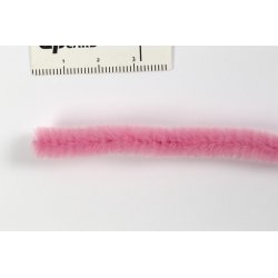Chenille Piberensere 9 mm, pink, 25 stk