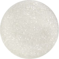 Glitterdrys, hvid, 110 g