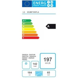 LG 65UM7100PLA 65" 4K Smart TV, sort