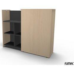 Jive Maxitower vänster 1x3 fack björk