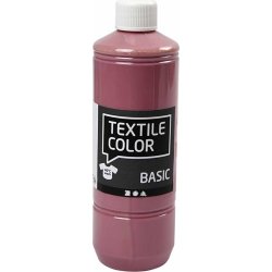 Tekstilmaling, 500 ml, mørk rosa