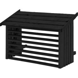 Plus Värmepumpsskydd 96x56x78 cm Svart
