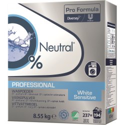 Neutral Pro Vaskepulver White Sensitive, 8,55 kg