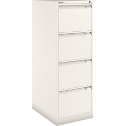 Mappskåp Bisley 4 lådor A4/FOLIO Vit