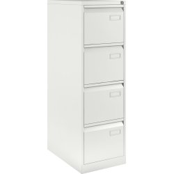 Mappskåp Bisley ECO 4 lådor A4 Vit