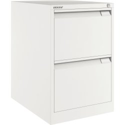 Mappskåp Bisley 2 lådor A4/FOLIO Vit