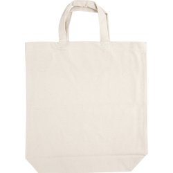 Tygkasse med handtag | 39x44 cm | Naturvit