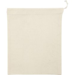 Påse med snörning | 21x25 cm | Vit | 5 st