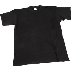 T-shirt | Rund hals | St 7-8 år | Svart