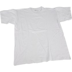T-shirt | Rund hals | St XXL | Vit
