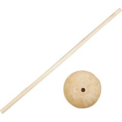 Rundstav med fot | 6,5mm x 30cm | 5 st