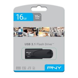 PNY USB 3.1 Attache 4 - 16GB, sort