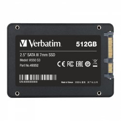 Verbatim Vi550 S3 SSD 2.5” SATA III 7mm 512GB
