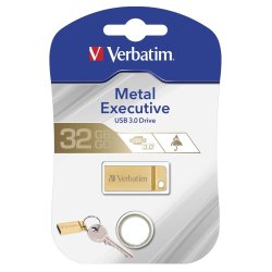 Verbatim USB 3.0 Metal Executive drev 32GB, guld