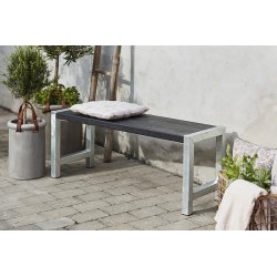 Plus Cafe Plankebænk, L 127 cm, Sort