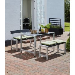 Plus Cafe Plankebænk, L 127 cm, Sort