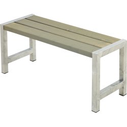 Plankbänk Plus Café L127 cm Gråbrun