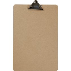 Skrivplatta A4 MDF Silverklämma