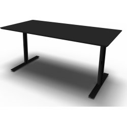 InLine hæve/sænkebord, 160x80 cm, sort/sort
