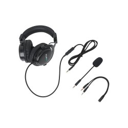 Fourze GH300 over-ear gaming headset, sort