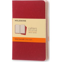 Moleskine Cahier Notesbog | Pkt. | Linj. | Rød