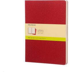 Moleskine Cahier Notesbog | XL | Blan. | Rød