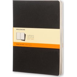 Anteckningsbok Moleskine Cahier XL Svart